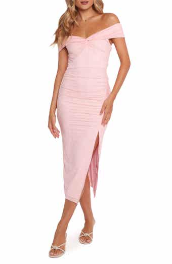 Petal & Pup Vada Off the Shoulder Midi Dress