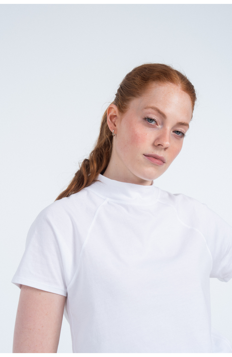 Sierra Madre Golf The Mock Neck Tee, Alternate, color, White