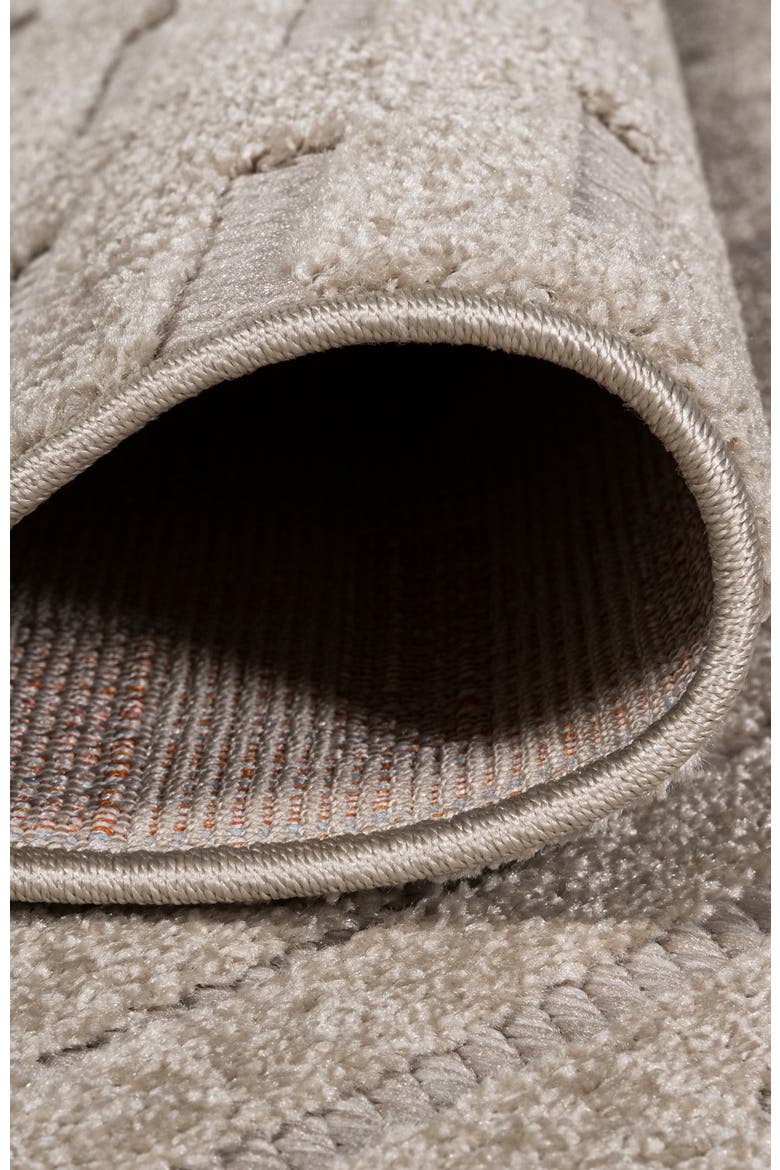 Xlendi High-Low Pile Moroccan Geometric Indoor/Outdoor Area Rug, Alternate, color, Beige