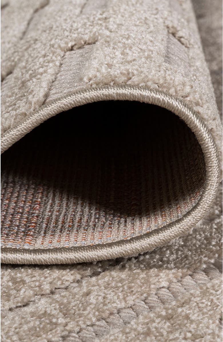 JONATHAN Y Xlendi High-Low Pile Moroccan Geometric Indoor/Outdoor Area Rug, Alternate, color, Beige
