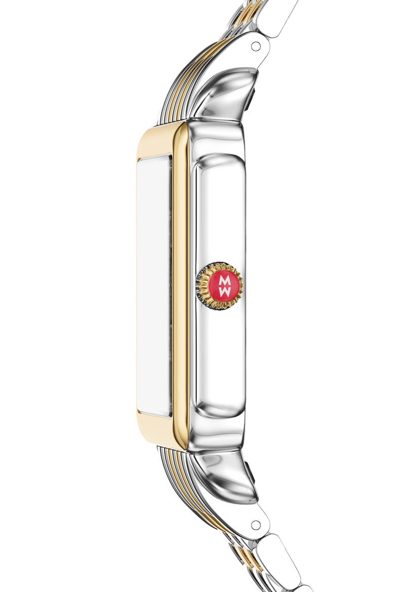 Deco II Two-Tone Diamond Bracelet Watch, 32mm, Alternate, color, TWO TONE