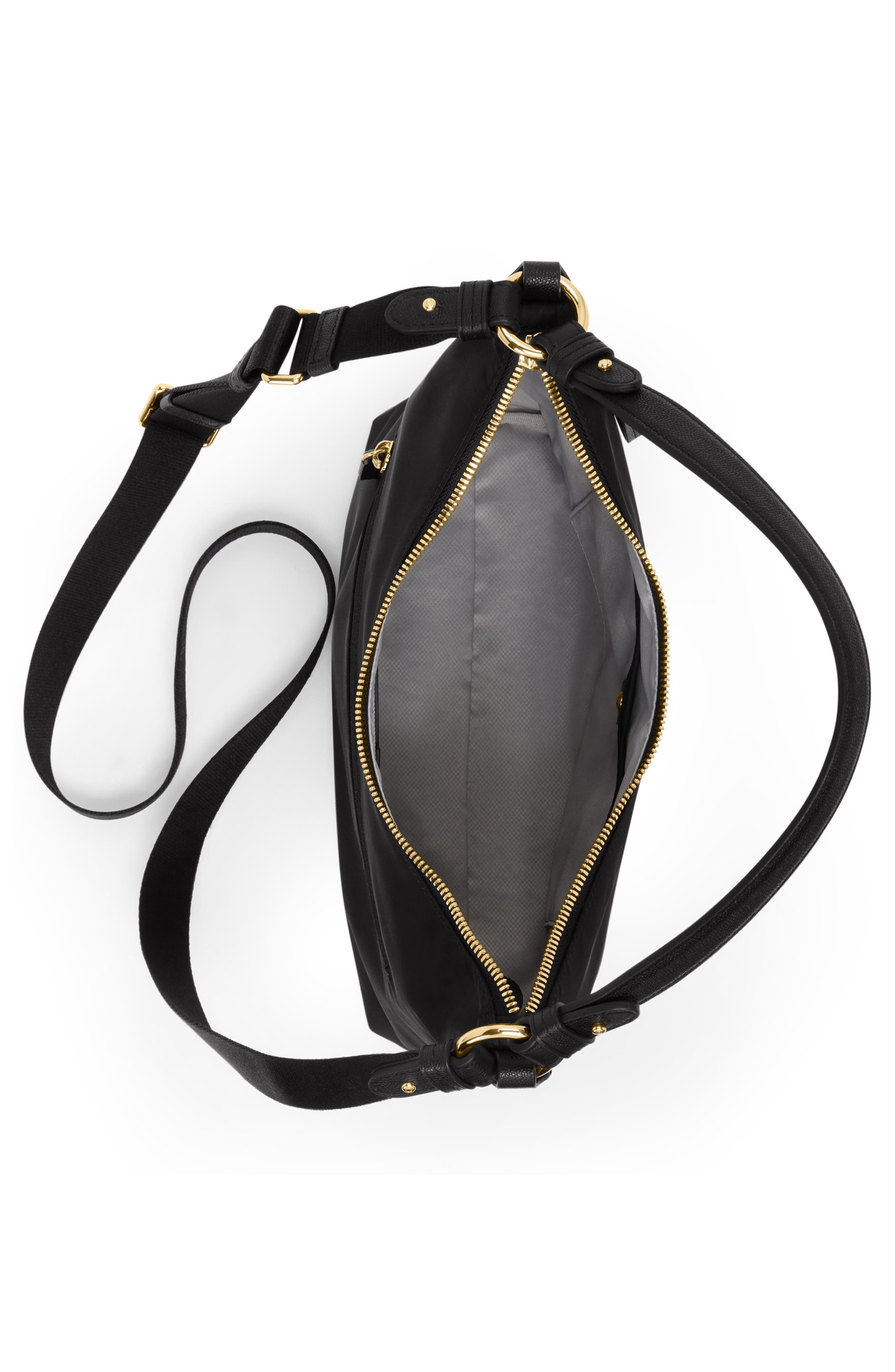 TUMI Asbury Shoulder/Crossbody Bag, Alternate, color, Black/ Gold