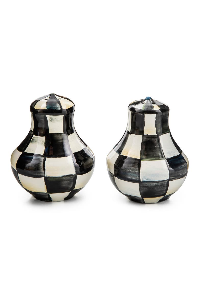 Courtly Check Salt & Pepper Shaker Set, Main, color, COURTLY
