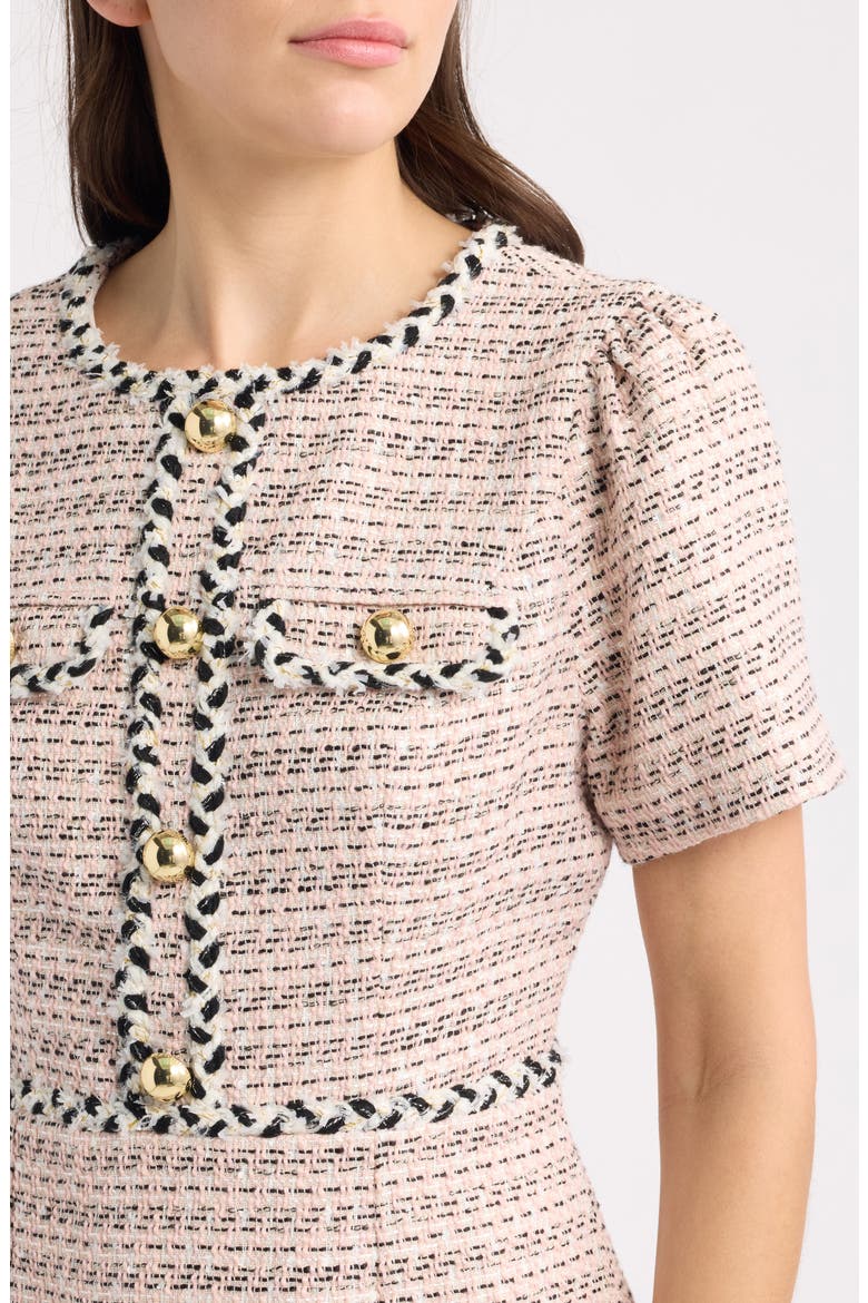 Bernette Short Sleeve Minidress, Alternate, color, FESTIVAL BLOOM