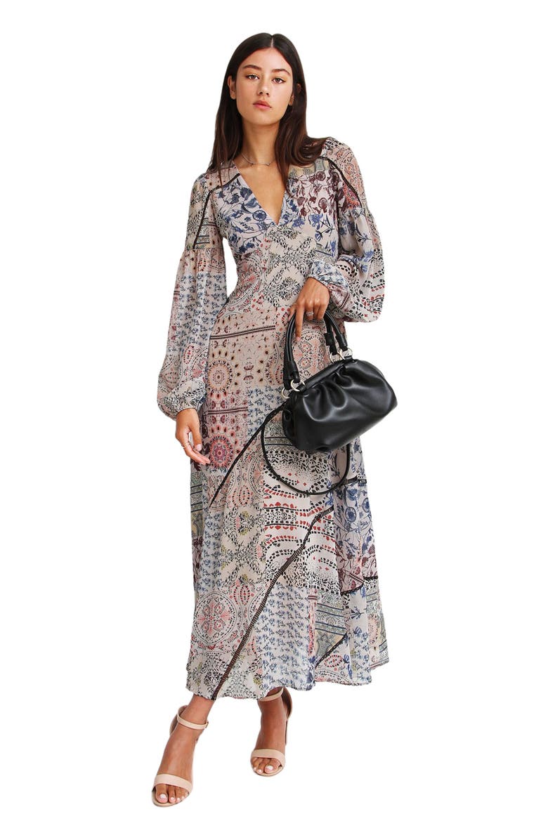 Belle & Bloom In Your Dreams Maxi Dress, Alternate, color, Beige