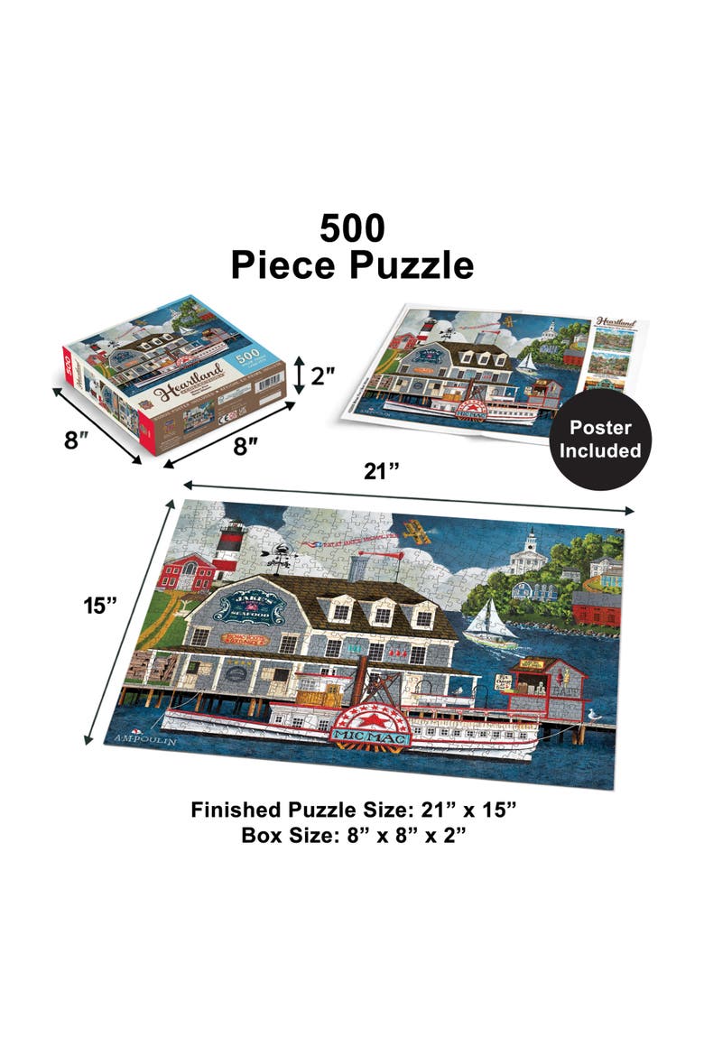 Mimac Pier 500 Piece Jigsaw Puzzle, Alternate, color, Multicolor