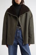 TOTEME Country Funnel Neck Waxed Cotton Jacket