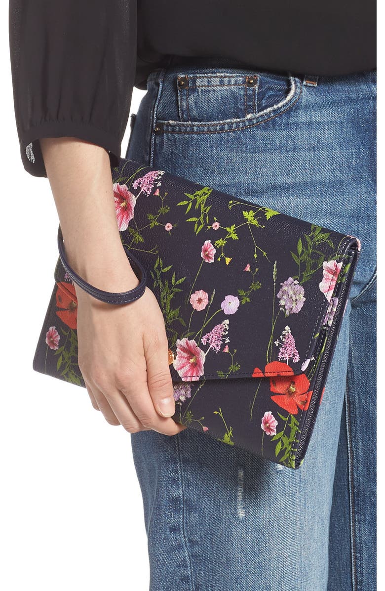 Ted Baker London Gaia Hedgerow Envelope Pouch, Alternate, color,