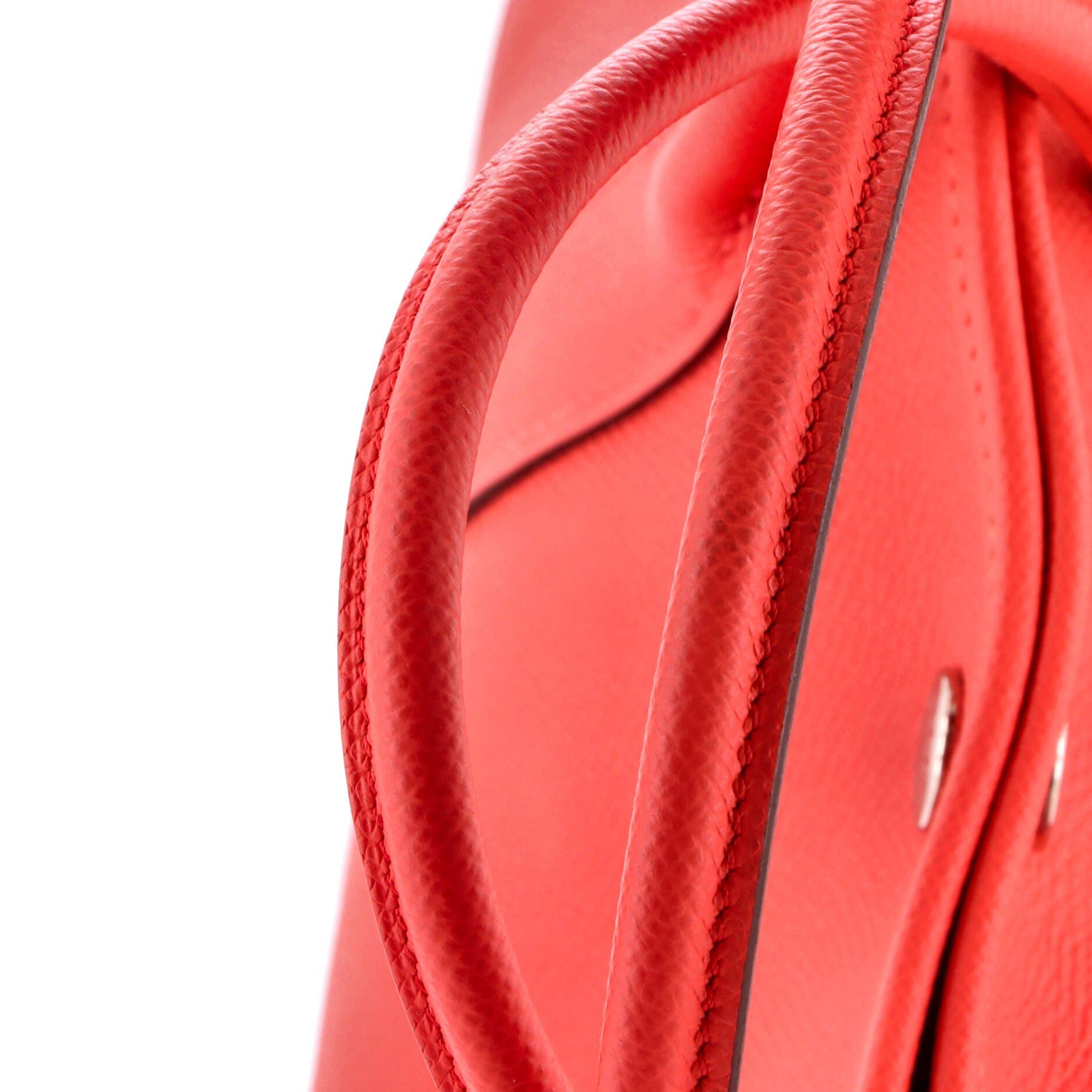 Pre-Owned Hermes Garden Party Tote Leather 30, Alternate, color, Rouge Pivoine