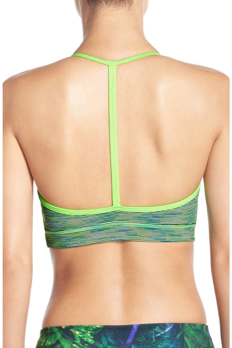 'Sundown' T-Back Sports Bra, Alternate, color, GREEN TACTICAL