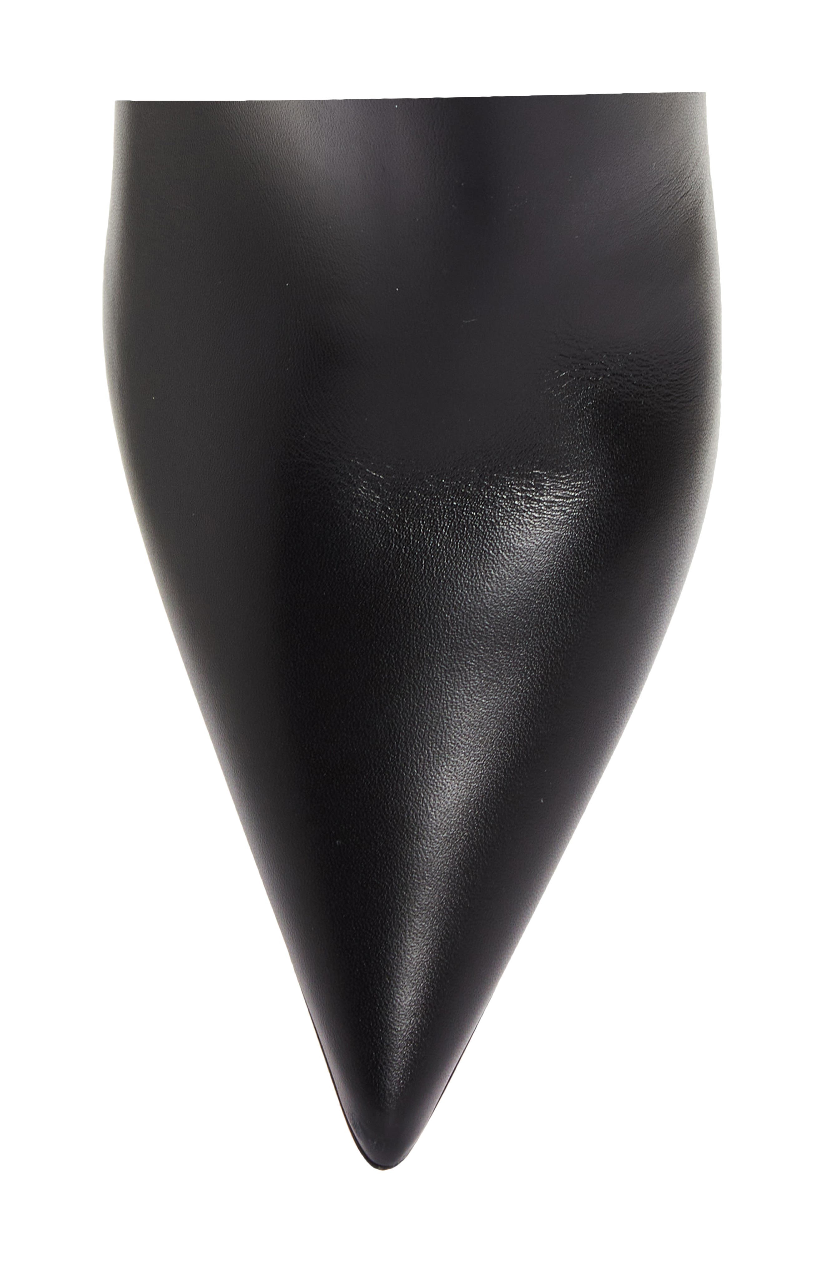 Christian Louboutin Apostropha Pointed Toe Bootie, Alternate, color, Black