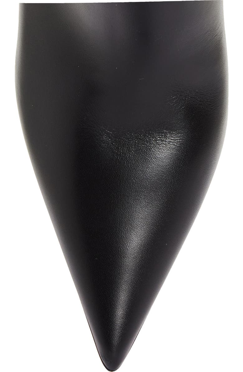 Christian Louboutin Apostropha Pointed Toe Bootie, Alternate, color, Black