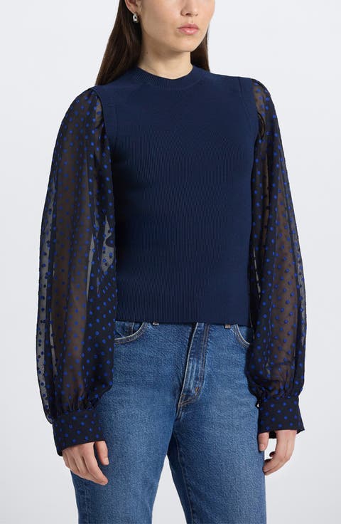 Cerina Mixed Media Sweater
