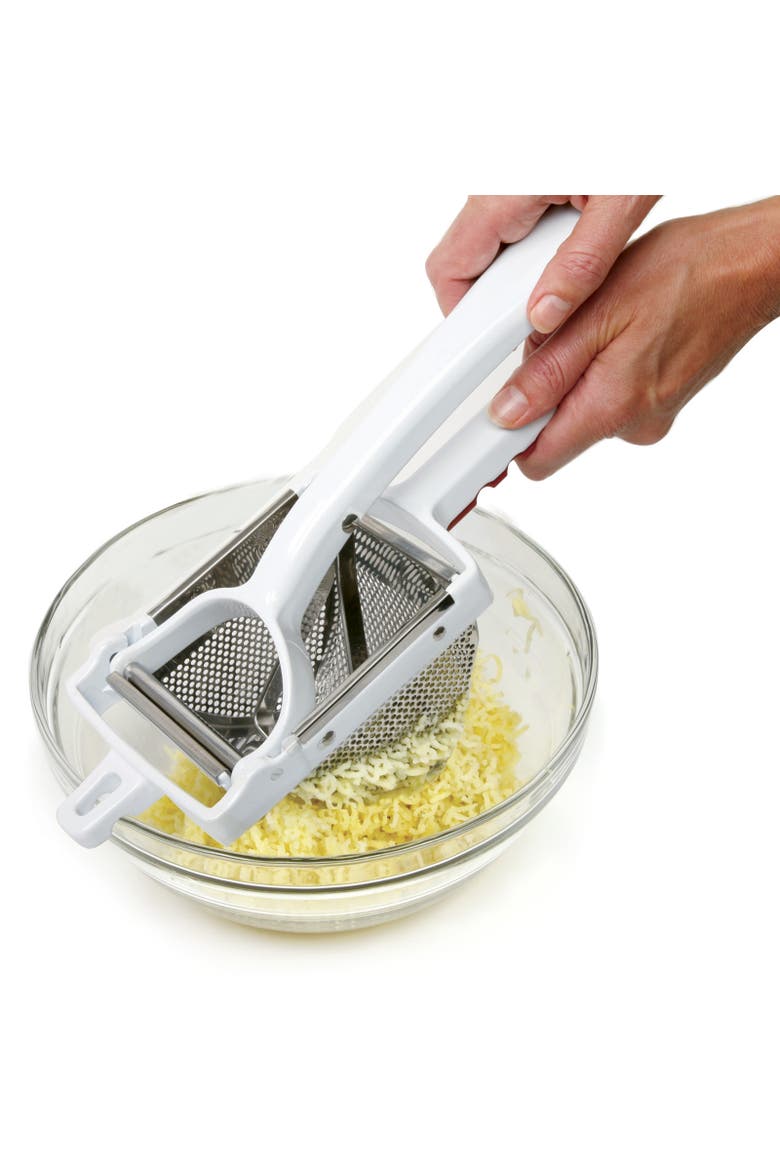 Deluxe Jumbo Potato Ricer, Stainless Steel, Extra-Large Capacity, Alternate, color, White
