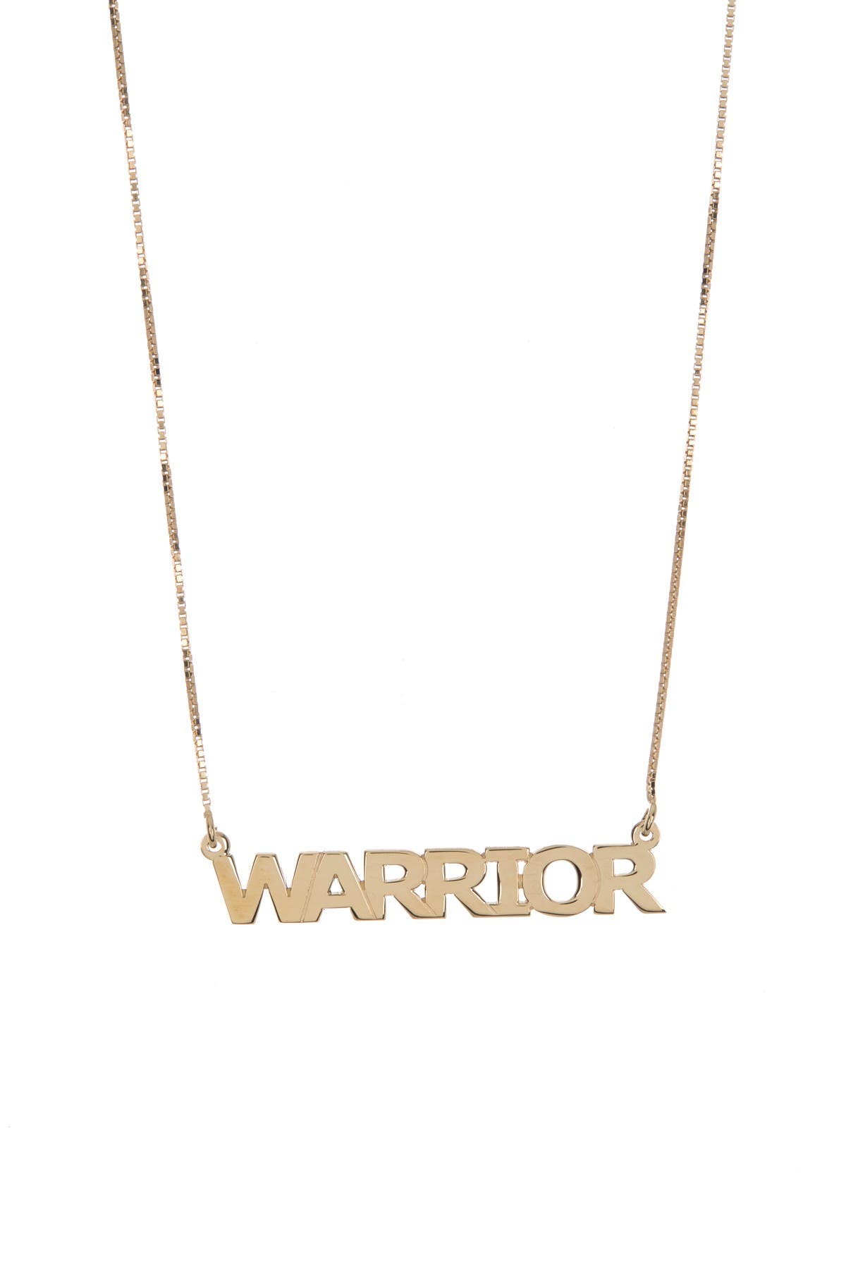 MELANIE MARIE Gold Plated Word Pendant Necklace (Women) | Nordstromrack