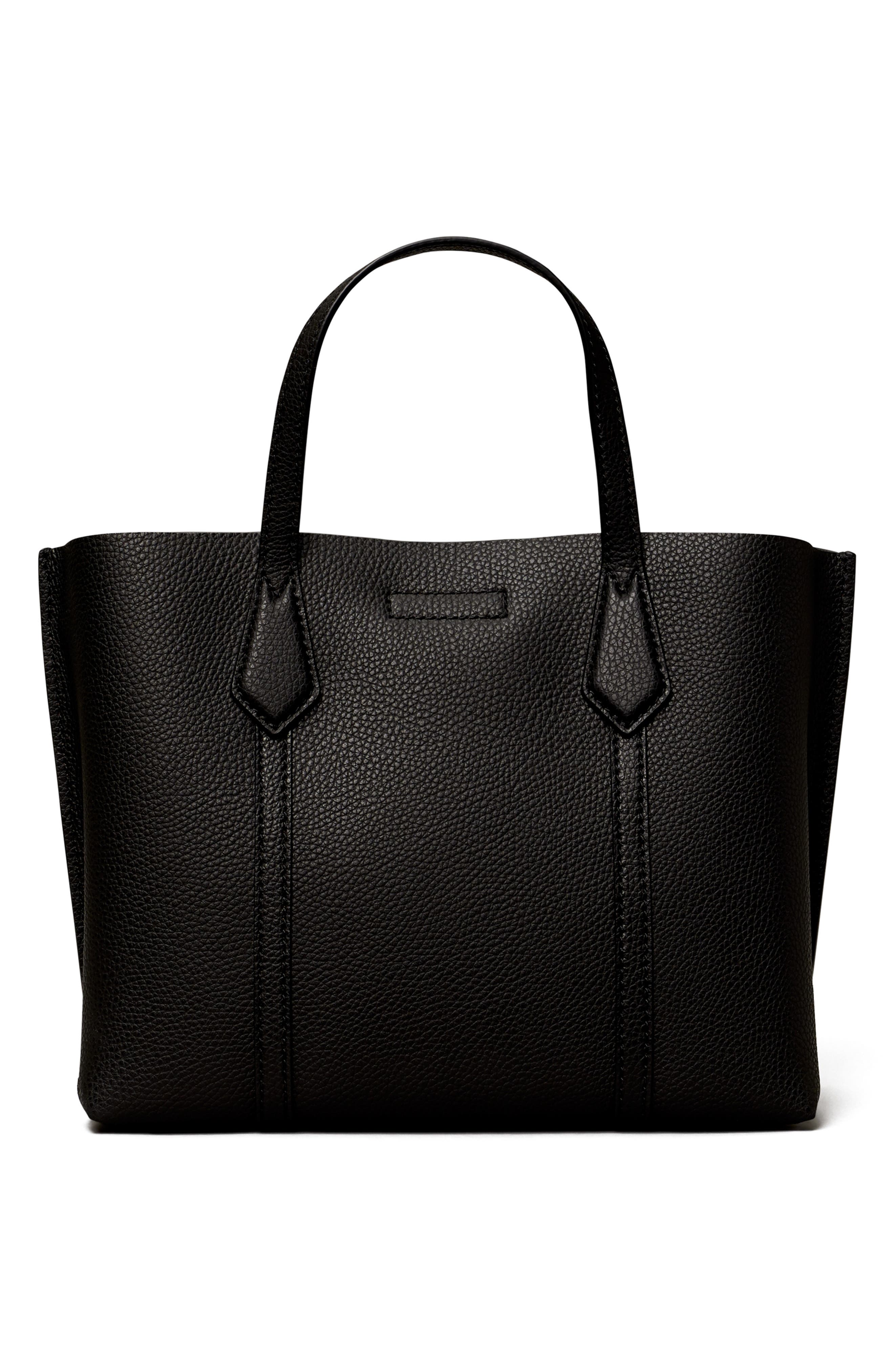 Tory Burch Perry Small Triple Compartment Leather Tote, Alternate, color, 