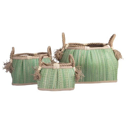 Kaplan Early Learning Company Sense Of Place Woven Baskets In Green