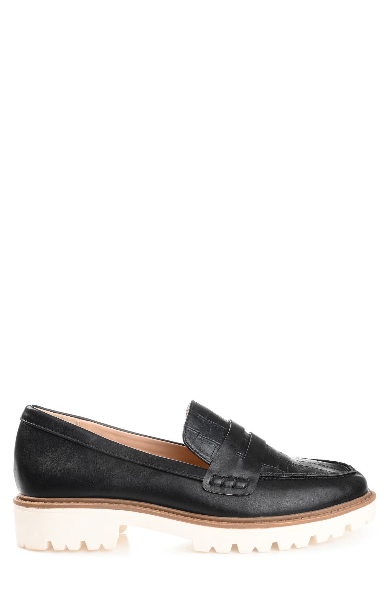 Journee Collection Kenly Comfort Foam Penny Loafer, Alternate, color, Black