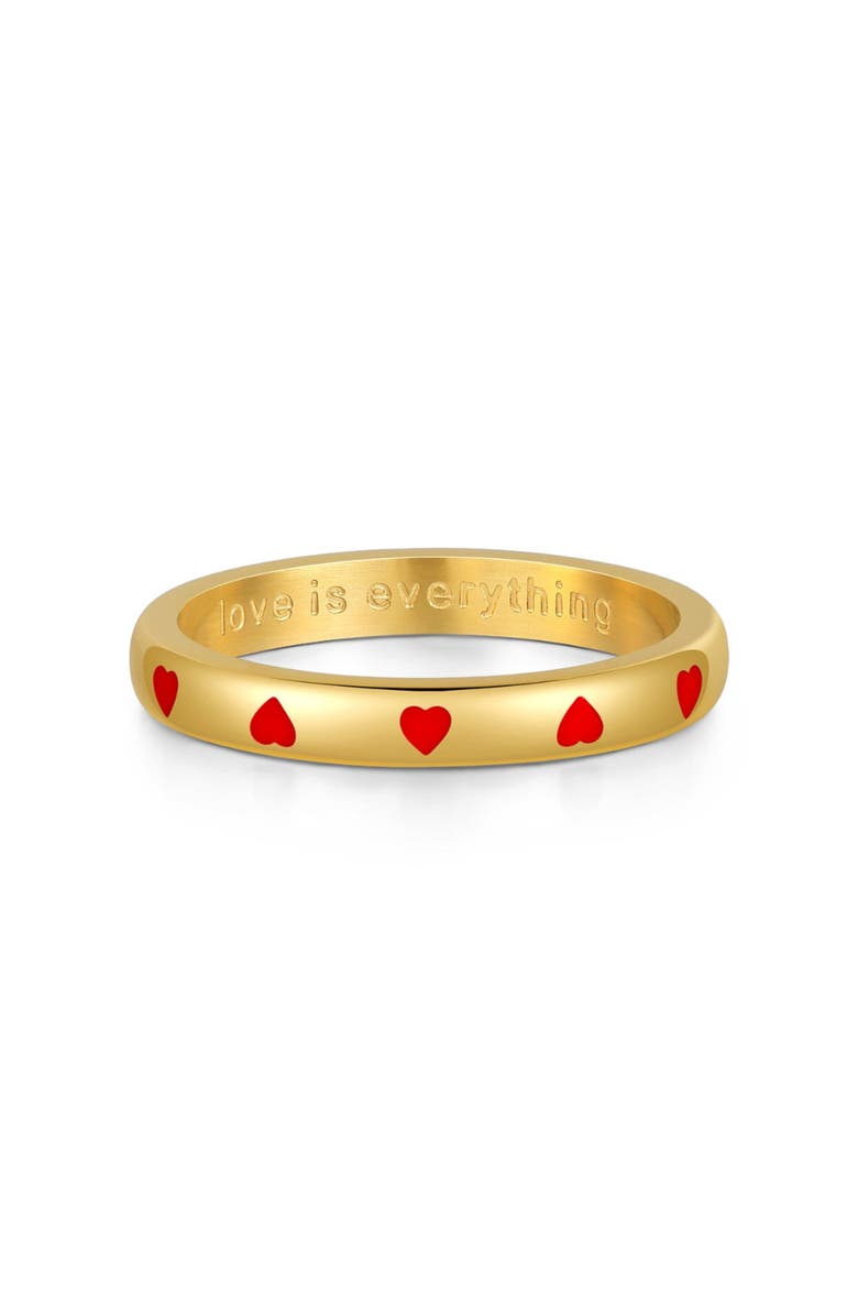 Mantra Love Is Everything Ring, Main, color, Yellow Gold
