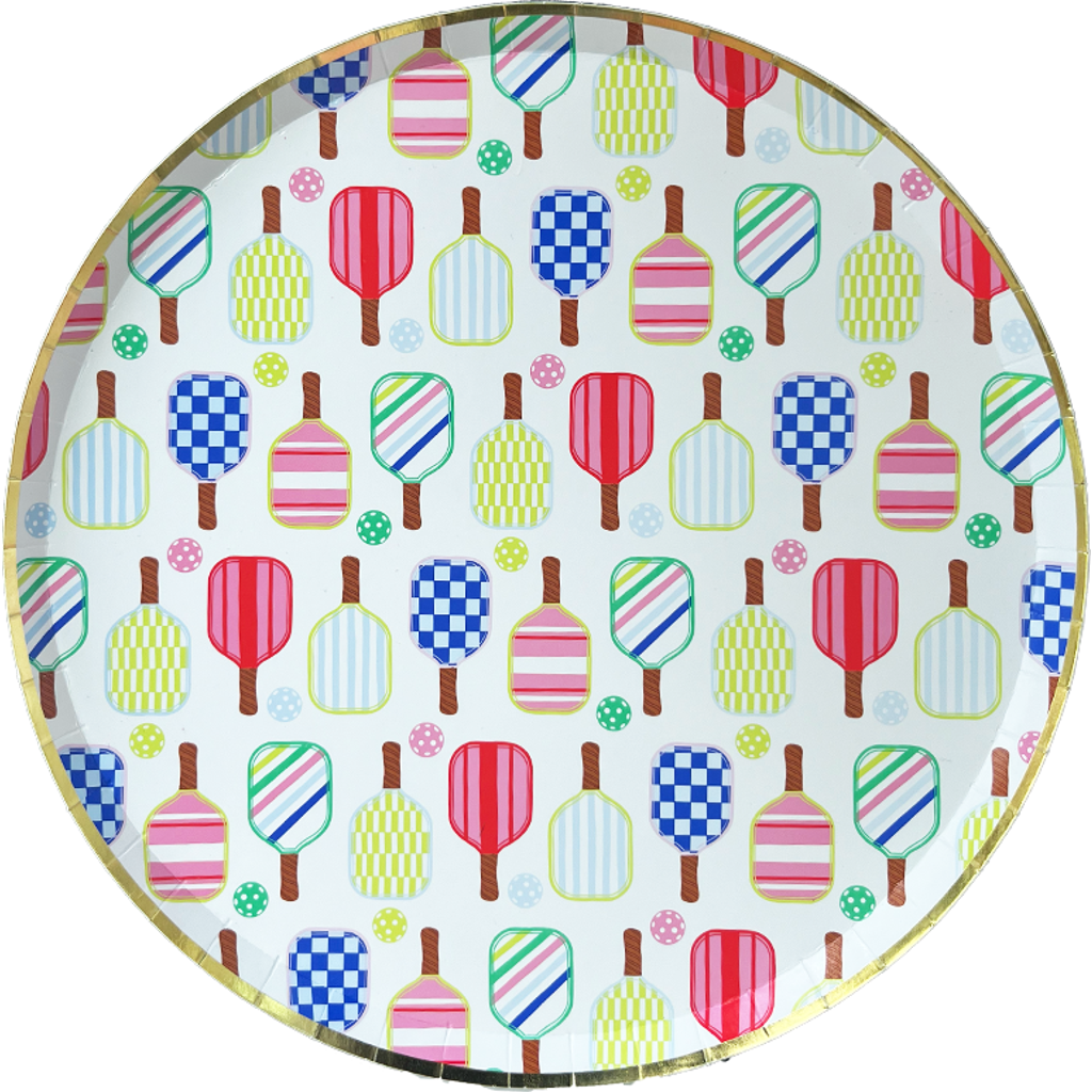 Jollity & Co Pickleball Social Club Print Plates In Dinner Plates