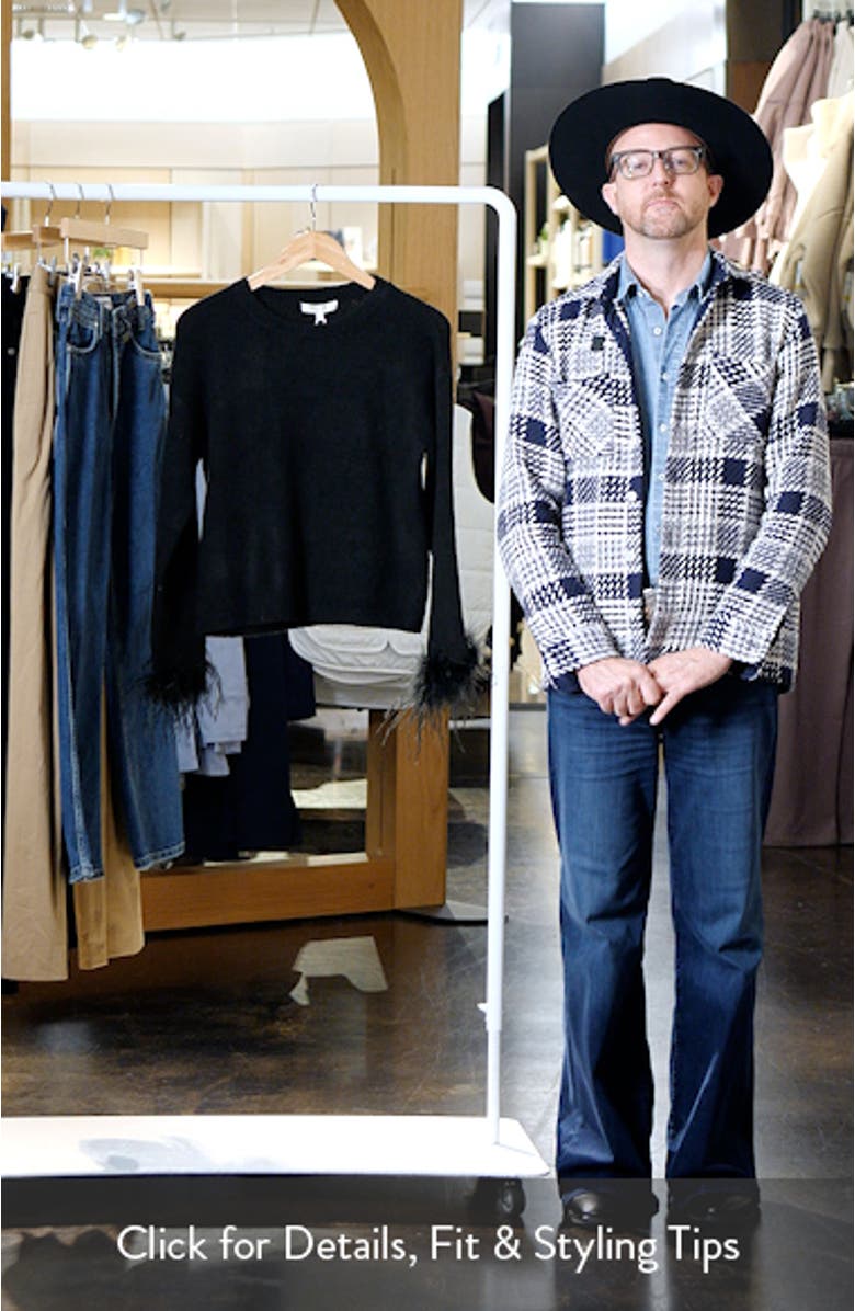 Sadie Feather Trim Sweater, sales video thumbnail