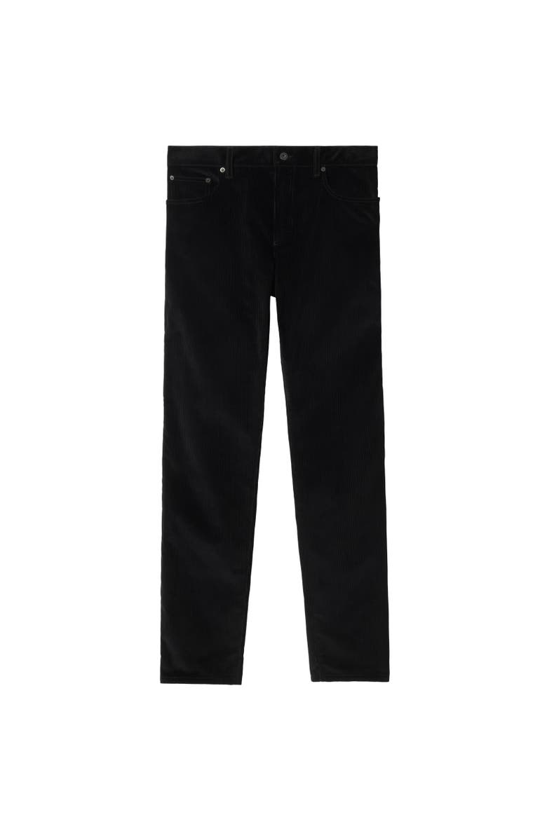 Burberry Corduroy Trousers, Alternate, color, Black