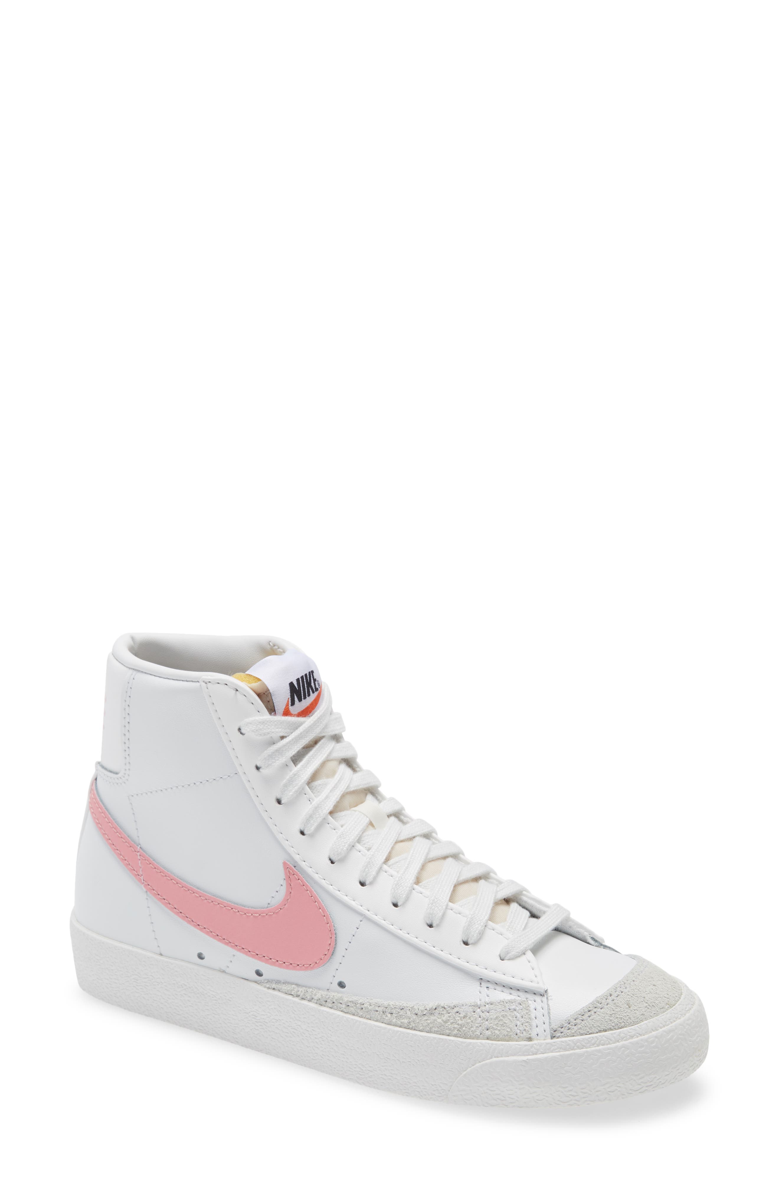 Nike Blazer Mid '77 Sneaker, Main, color, Summit White/ Sunset/ Black