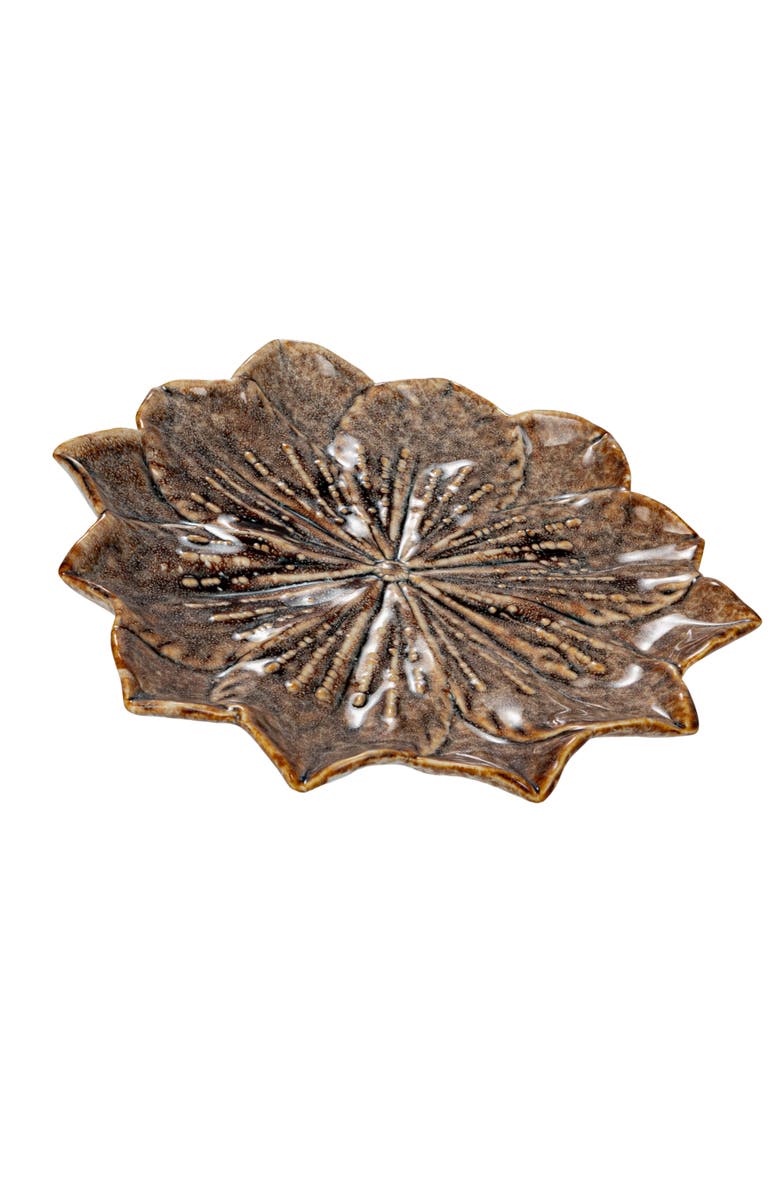 Storied Home Flower Plate, Main, color, Tan