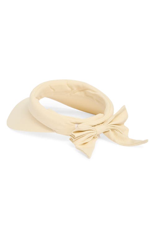 Scala Deluxe Back Bow Cotton Visor