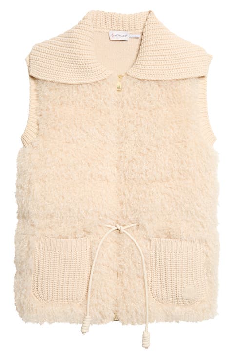 Quilted Faux Fur & Virgin Wool & Cashmere Down Vest