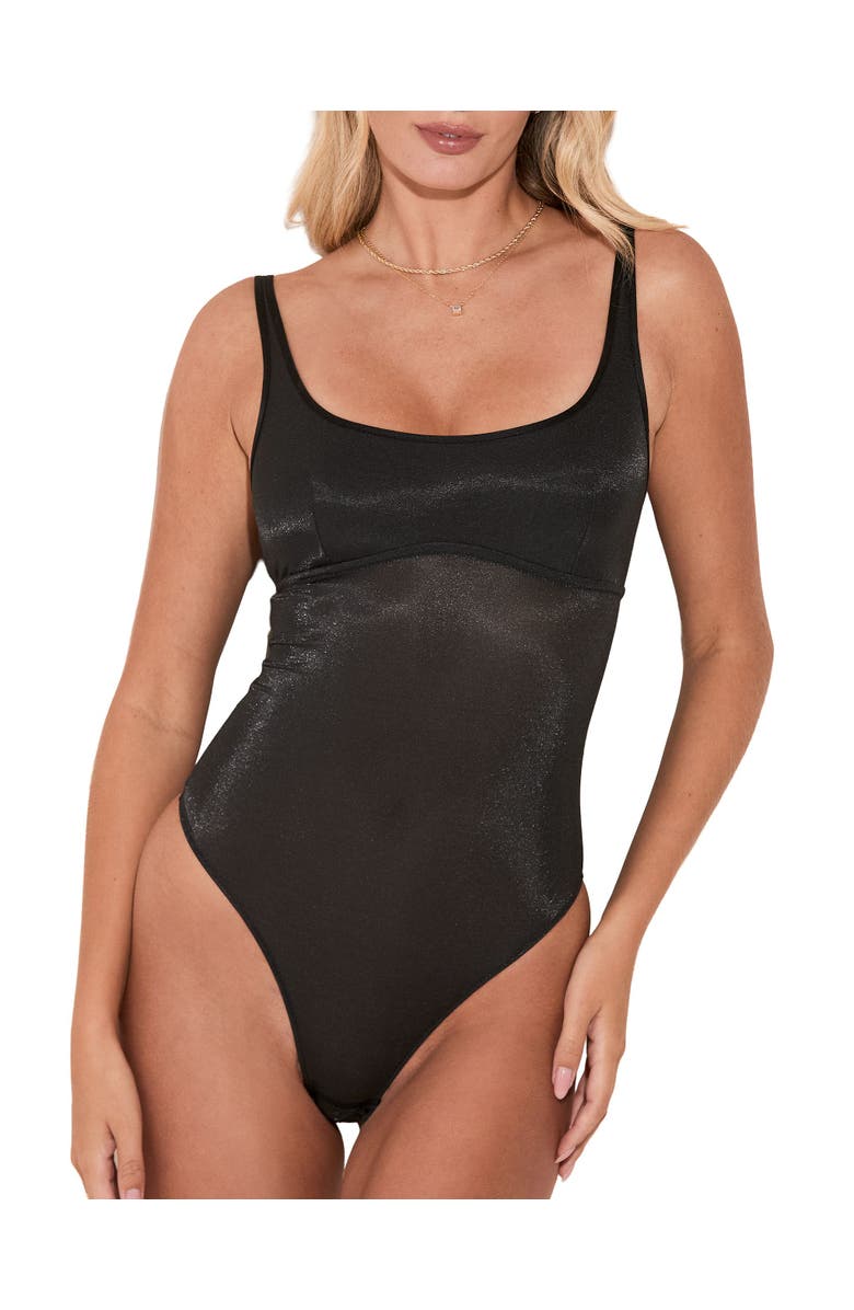 Adore Me Darby Bodysuit Lingerie, Main, color, Black