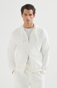 Brunello Cucinelli Hooded zip-up sweatshirt