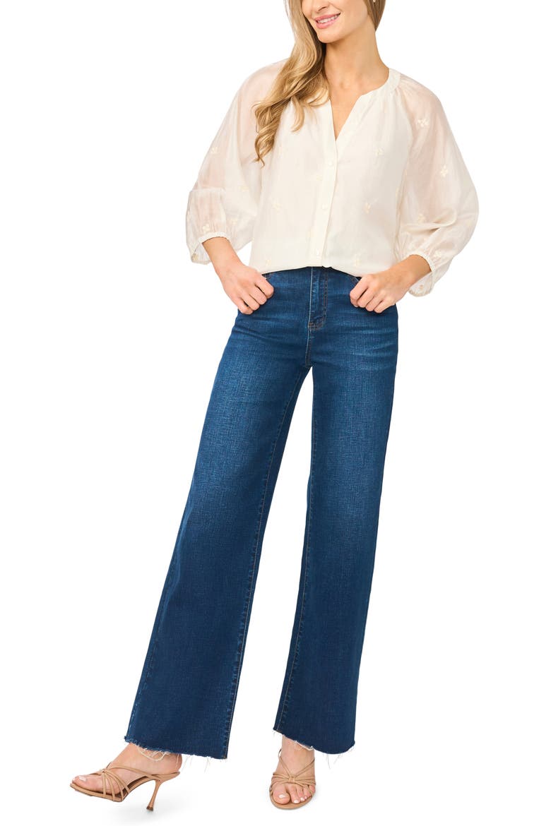 Raglan Sleeve Balloon Top, Alternate, color, NEW IVORY