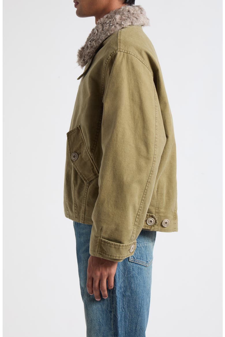 Aerial Jacket with Faux Fur Collar, Alternate, color, PIGMENT KHAKI