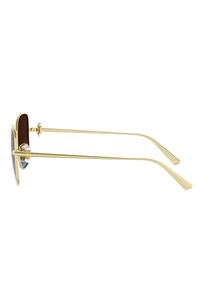 'DiorTribales S1U 55mm Square Sunglasses, Alternate, color, SHINY GOLD DH / BORDEAUX