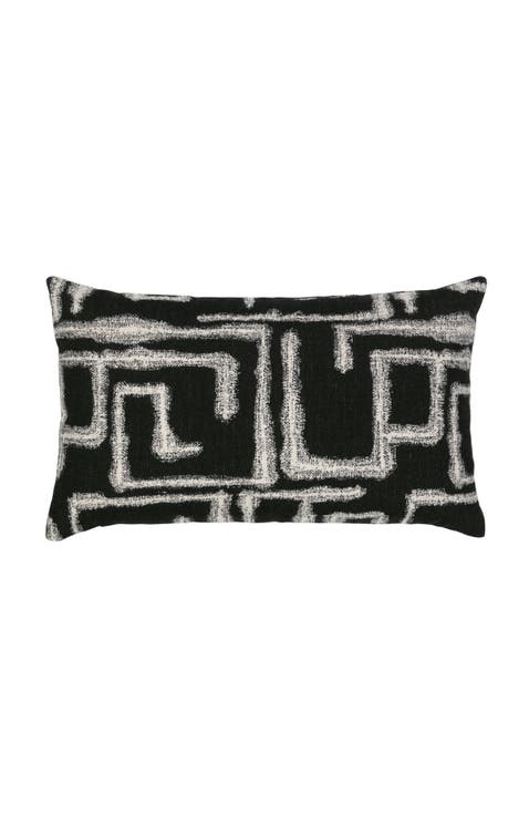 Kasai Ebony Indoor & Outdoor Woven Accent Pillow
