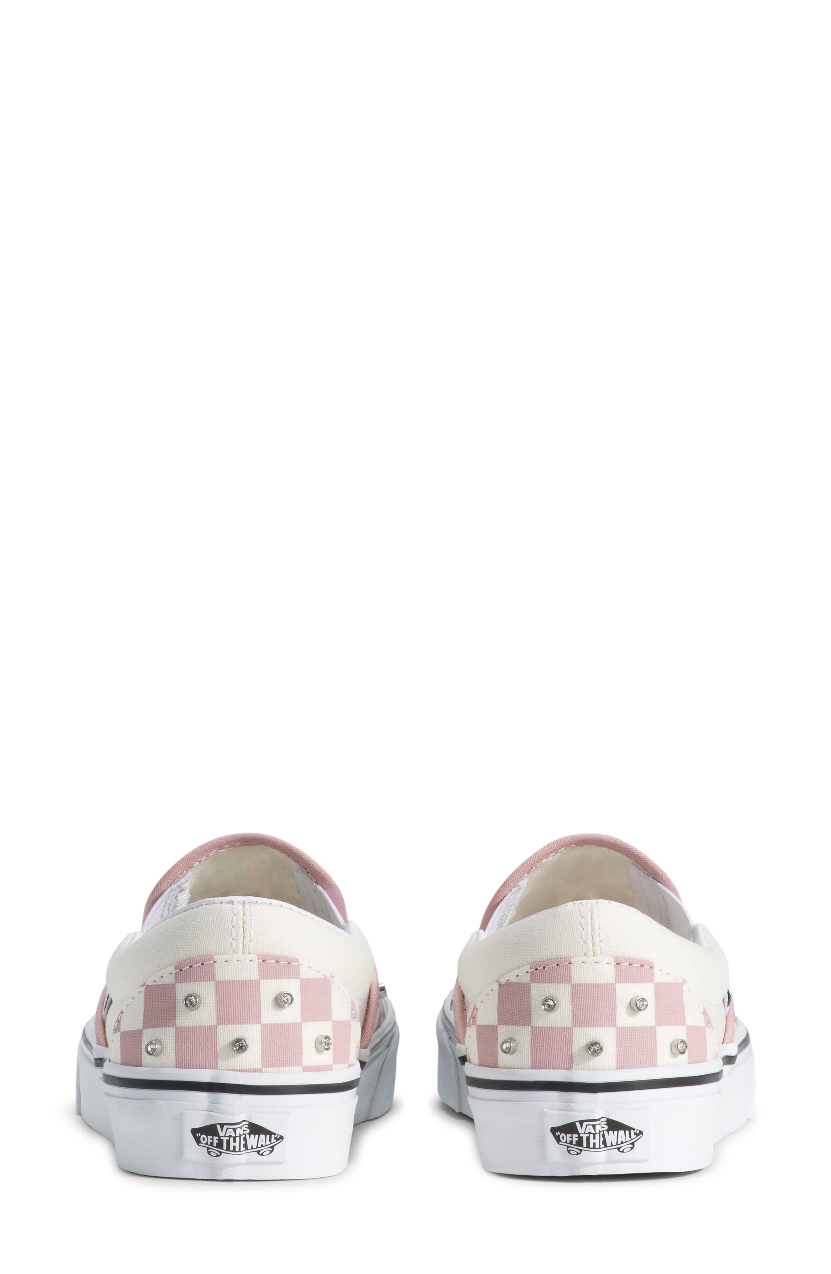 Vans Classic Slip-On Sneaker, Alternate, color, Rhinestone Misty Mauve