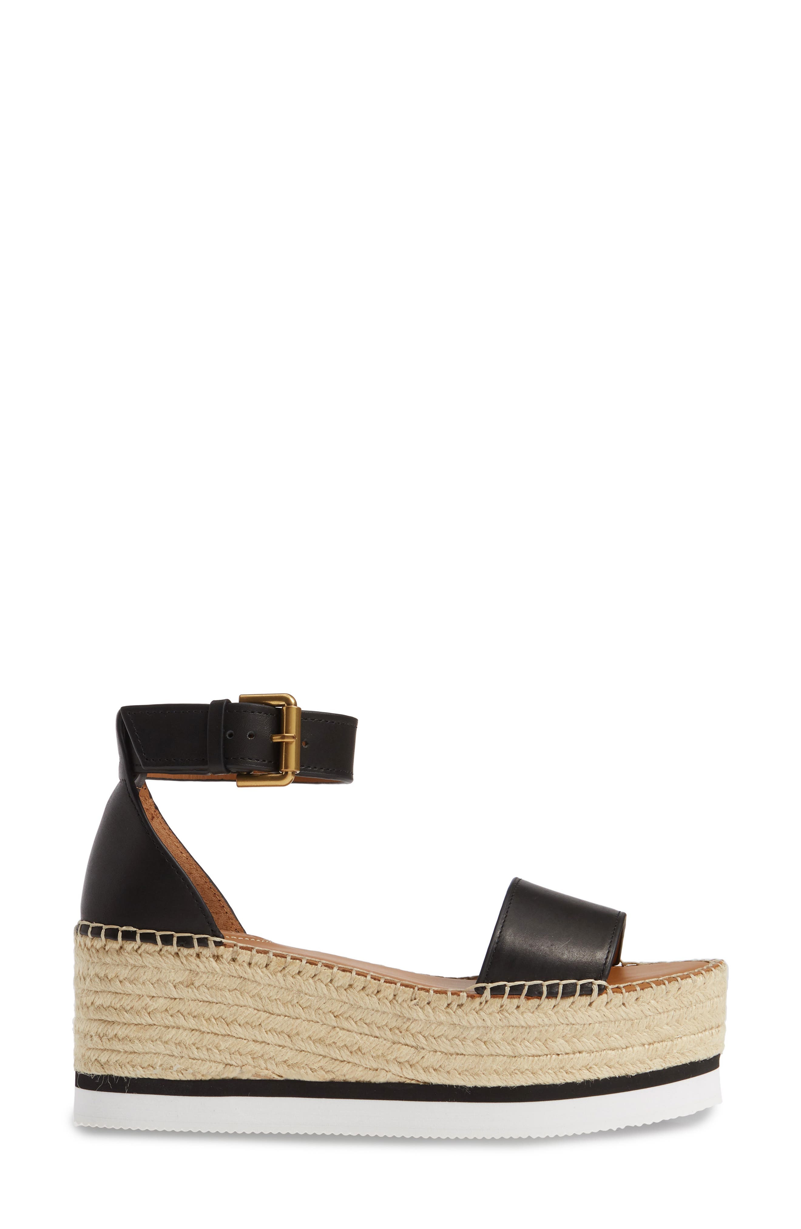 See by Chloé Glyn Platform Espadrille Sandal, Alternate, color, 