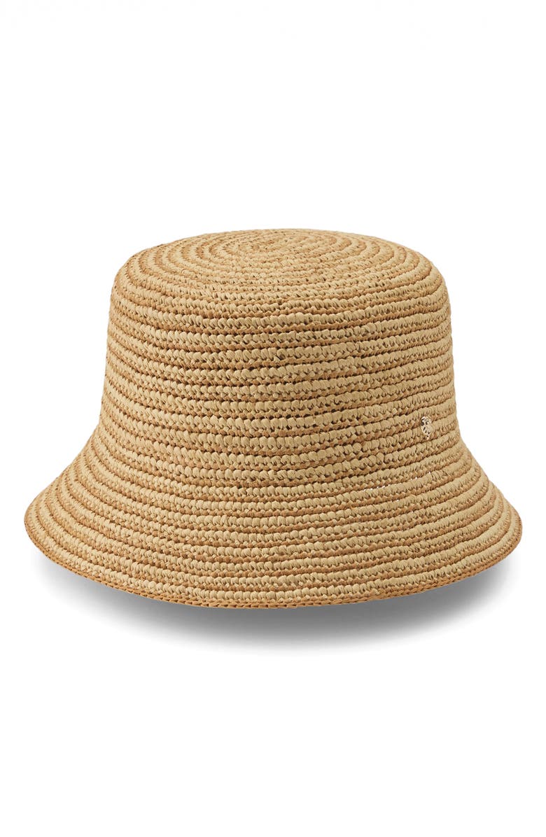 Helen Kaminski Nala Raffia Bucket Hat, Main, color, Natural/ Golden Harvest