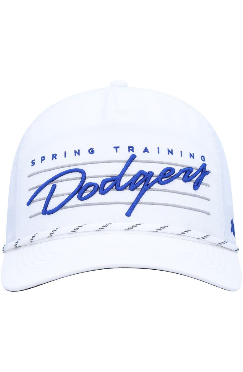'47 Men's '47 White Los Angeles Dodgers Downburst Hitch Snapback Hat, Alternate, color, White