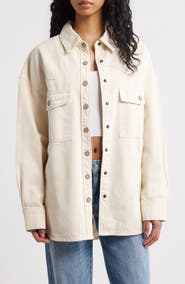 HIDDEN JEANS Oversize Western Denim Shirt