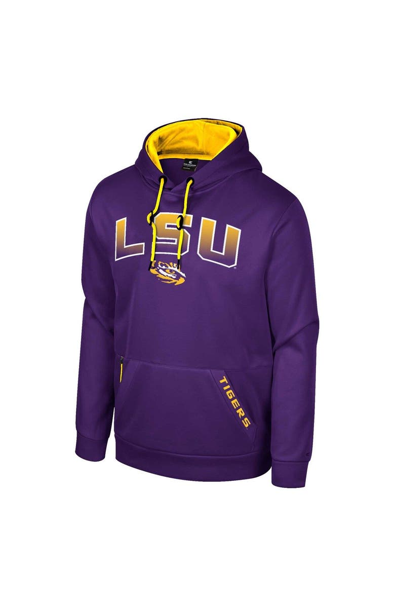 COLOSSEUM Men's Colosseum Purple LSU Tigers Reese Pullover Hoodie, Alternate, color, Purple