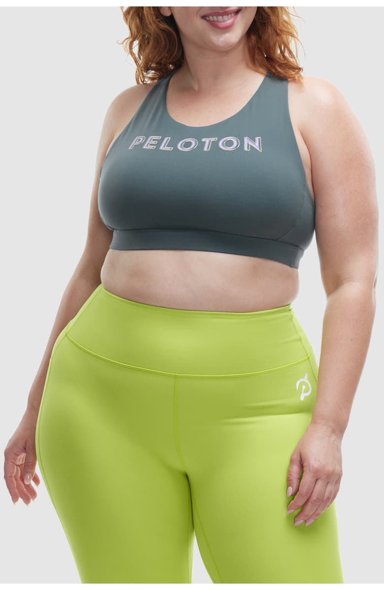 Peloton Cadent Bungee Sports Bra, Alternate, color, Urban Green