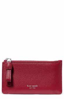 loop pebbled leather card case