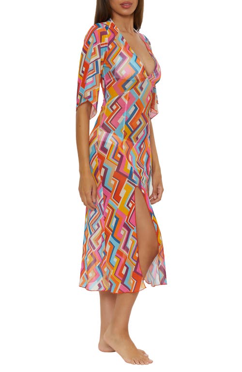 Becca Las Palmas Semisheer Mesh Cover-up Dress