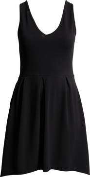 24seven Comfort Apparel Party Stretch High-Low Dress