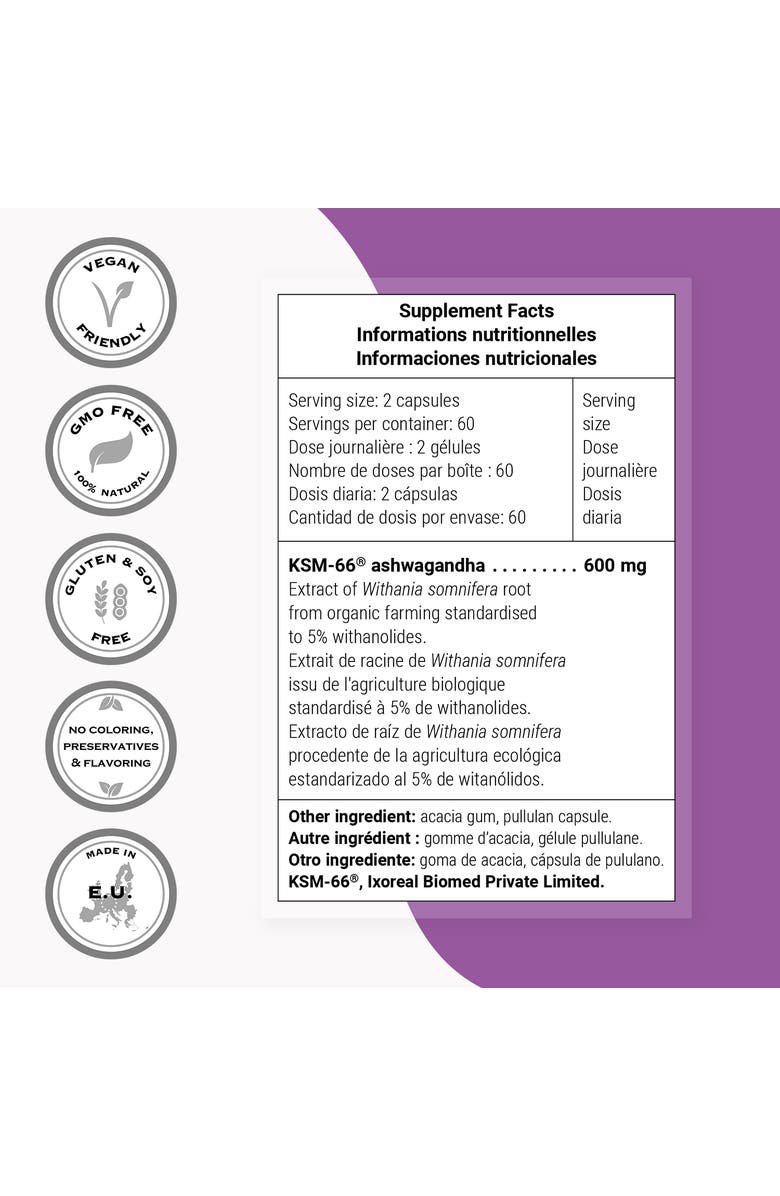 SuperSmart Super Ashwagandha 600mg, Alternate, color, NO COLOR