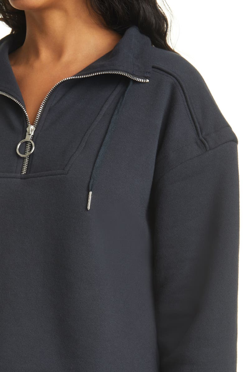 Jonathan Simkhai Standard Organic Cotton Quarter Zip Sweatshirt, Alternate, color, 