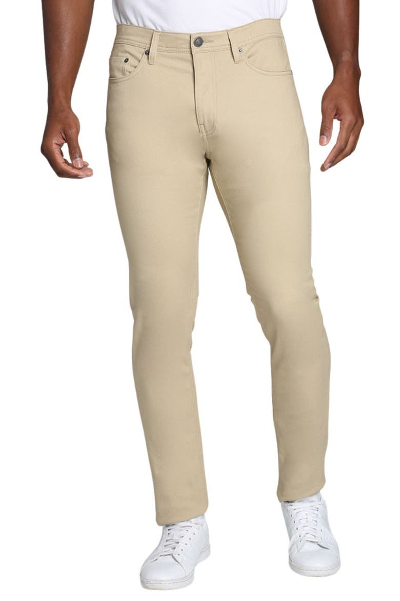 Slim Leg Stretch 5-Pocket Pants, Main, color, KHAKI