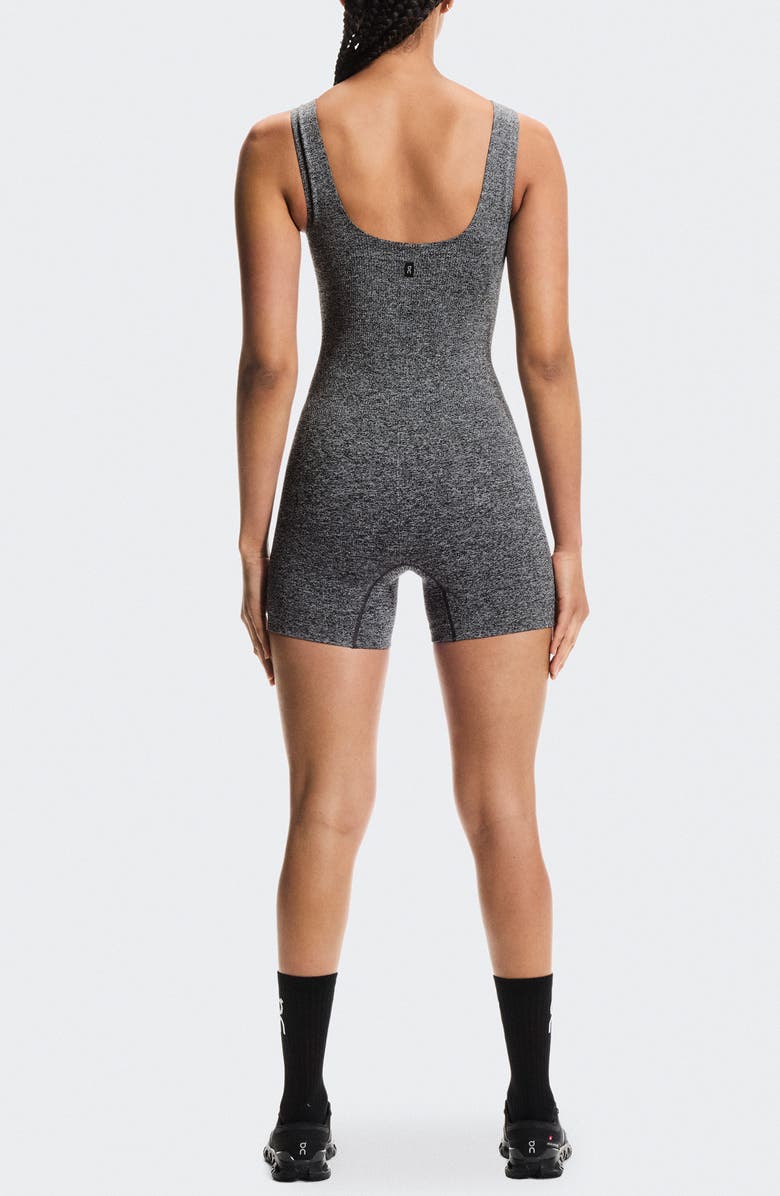 On Studio Knit Bodysuit, Alternate, color, Graphite Heather